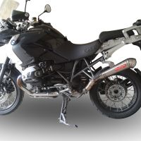 Exhaust system compatible with Bmw R 1200 Gs - Adventure 2004-2009, Powercone Evo, Homologated legal slip-on exhaust including removable db killer and link pipe 