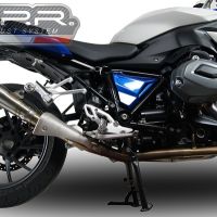 Scarico compatibile con Bmw R 1200 Rs Lc 2017-2019, Powercone Evo, Scarico omologato, silenziatore con db killer estraibile e raccordo specifico