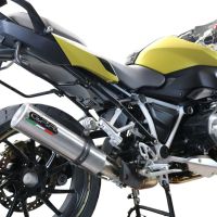 Scarico compatibile con Bmw R 1250 R -Rs 2021-2024, M3 Titanium Natural, Scarico omologato, silenziatore con db killer estraibile e raccordo specifico