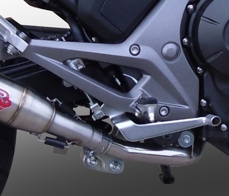 Exhaust compatible with Honda Nc 700 X - S Dct 2012-2018, Powercone Evo, Homologated legal slip-on exhaust including removable db killer and link pipe 