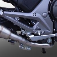 Scarico compatibile con Honda Nc 700 X - S Dct 2012-2013, Powercone Evo, Scarico omologato, silenziatore con db killer estraibile e raccordo specifico