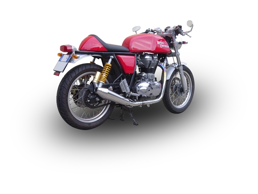 Exhaust compatible with Royal Enfield Continental GT 535 2014-2016, Vintacone, Racing slip-on exhaust including link pipe 