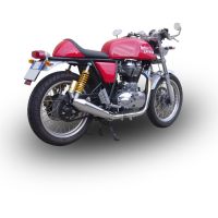 Exhaust compatible with Royal Enfield Continental GT 535 2014-2016, Vintacone, Racing slip-on exhaust including link pipe 
