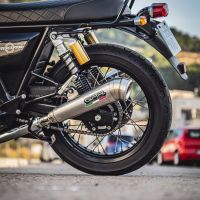 Scarico compatibile con Royal Enfield Interceptor 650 2019-2020, Powercone Evo, Coppia di terminali di scarico omologati, forniti con db killer removibile, catalizzatori e raccordi specifici