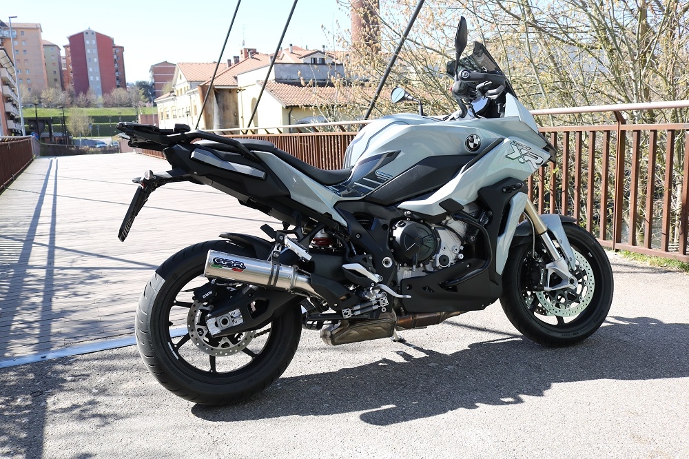 Scarico compatibile con Bmw S 1000 XR -M 2020-2025, M3 Inox , Scarico omologato, silenziatore con db killer estraibile e raccordo specifico