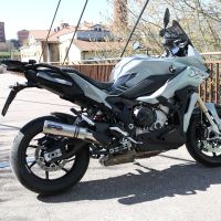 Scarico compatibile con Bmw S 1000 XR -M 2020-2025, M3 Inox , Scarico omologato, silenziatore con db killer estraibile e raccordo specifico