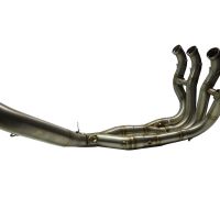 Exhaust system compatible with Bmw S 1000 Rr 2009-2011, M3 Titanium Natural, Homologated legal full system exhaust, including removable db killer 