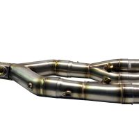 Exhaust system compatible with Bmw S 1000 RR - M 2010-2014, M3 Titanium Natural, Homologated legal full system exhaust, including removable db killer 