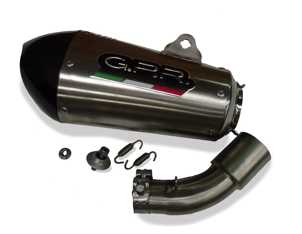 Scarico compatibile con Bmw C 600 Sport 2012-2016, Gpe Ann. titanium, Scarico omologato, silenziatore con db killer estraibile e raccordo specifico