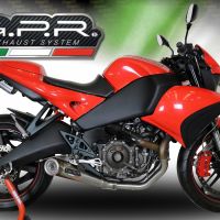 Scarico compatibile con Buell 1125 R -CR 2005-2009, Powercone Evo, Terminale di scarico semi-completo, omologato, con db killer estraibile e raccordo specifico