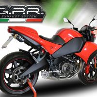 Scarico compatibile con Buell 1125 R -CR 2005-2009, Powercone Evo, Terminale di scarico semi-completo, omologato, con db killer estraibile e raccordo specifico