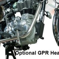 Scarico compatibile con Royal Enfield Classic - Bullet Efi 500 2009-2016, Decatalizzatore, Collettore decatalizzore, applicazione racing