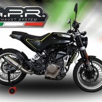 Scarico compatibile con Husqvarna Vitpilen 401 2018-2019, M3 Inox , Scarico omologato, silenziatore con db killer estraibile e raccordo specifico