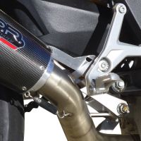 Scarico compatibile con Mv Agusta Brutale 800 2021-2023, M3 Black Titanium, Terminale di scarico omologato,fornito con db killer estraibile,catalizzatore e collettore