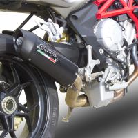 Exhaust compatible with Mv Agusta F3 800 2013-2016, Gpe Ann. Poppy, Homologated legal slip-on exhaust including removable db killer, link pipe and catalyst 