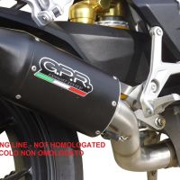 Scarico compatibile con Mv Agusta Brutale 800 2021-2023, Furore Evo4 Nero, Terminale di scarico omologato,fornito con db killer estraibile,catalizzatore e collettore