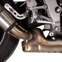 Exhaust system compatible with Honda Cb 1000 R 2008-2014, Albus Ceramic, Homologated legal slip-on exhaust including removable db killer and link pipe 