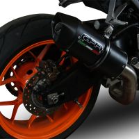 Exhaust compatible with Honda Cbr 1000 Rr 2014-2016, Furore Nero, Racing slip-on exhaust including link pipe 