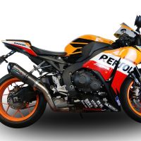 Exhaust compatible with Honda Cbr 1000 Rr 2014-2016, Gpe Ann. titanium, Racing slip-on exhaust including link pipe 