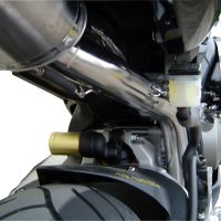 Scarico compatibile con Honda Cbr 1000 Rr 2004-2007, Tiburon Titanium, Scarico omologato, silenziatore con db killer estraibile e raccordo specifico