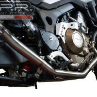 Exhaust compatible with Honda Crf 1000 L Africa Twin 2015-2017, Decatalizzatore, Decat pipe 
