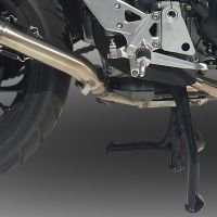 Exhaust system compatible with Honda Vfr 800 X 2017-2020, Trioval, Homologated legal slip-on exhaust including removable db killer and link pipe 