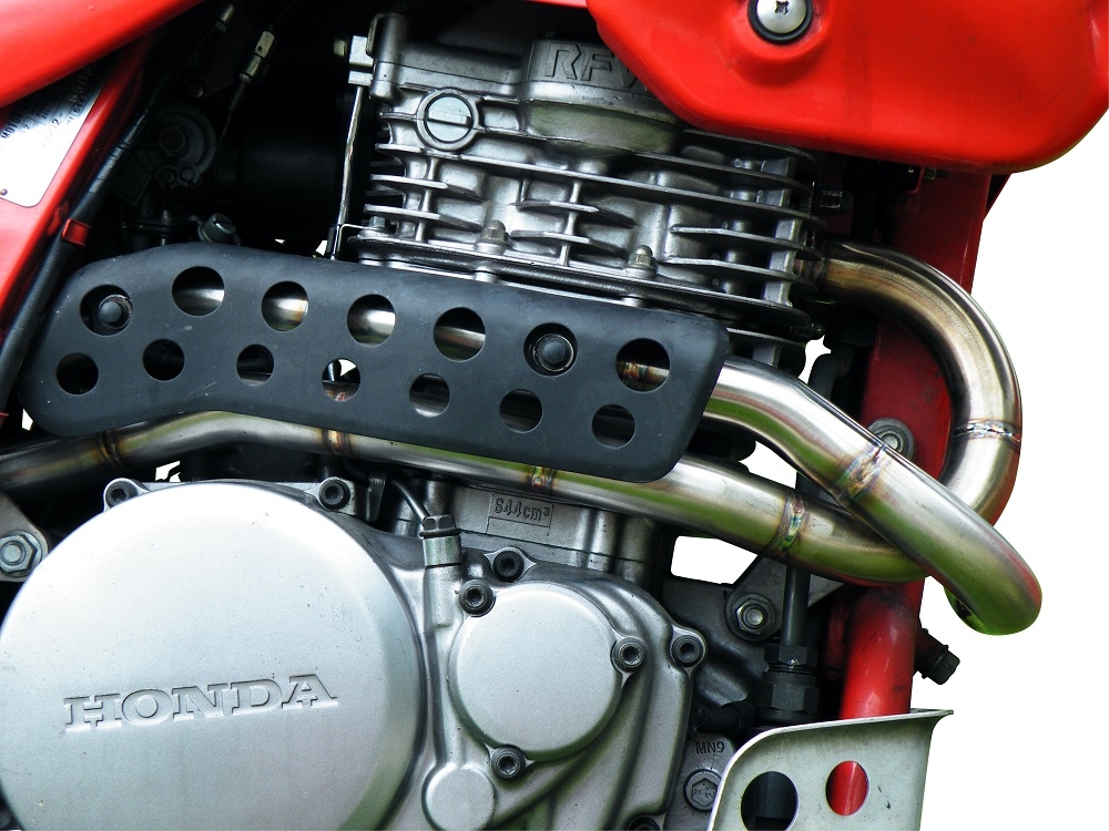 Scarico compatibile con Honda Dominator Nx 650 1988-2001, Decatalizzatore, Collettore tubo decatalizzatore