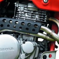 Scarico compatibile con Honda Dominator Nx 650 1988-2001, Decatalizzatore, Collettore tubo decatalizzatore