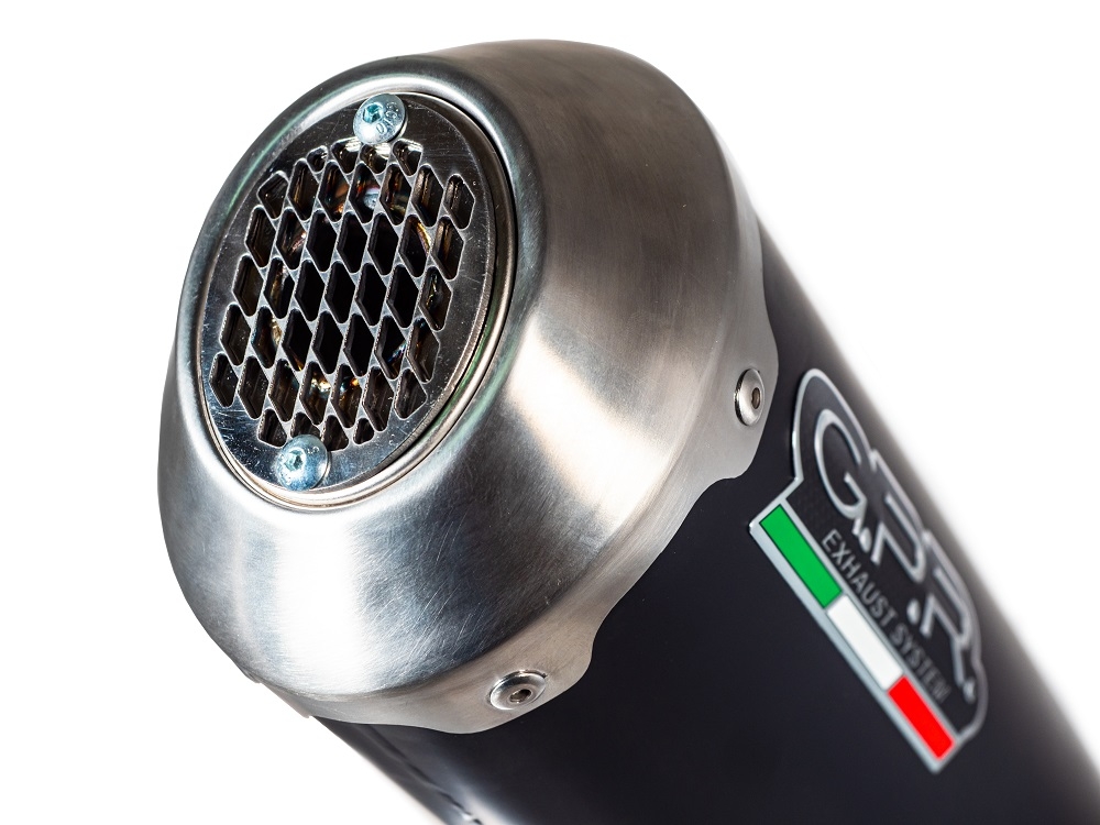 Scarico compatibile con Honda Sh 350 I.E. 2021-2023, Evo4 Road, Terminale di scarico omologato, fornito con db killer estraibile, catalizzatore e raccordo specifico