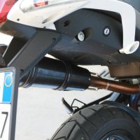 Scarico compatibile con Moto Morini Gran passo 1200 2008-2011, Gpe Ann. titanium, Scarico omologato, silenziatore con db killer estraibile e raccordo specifico