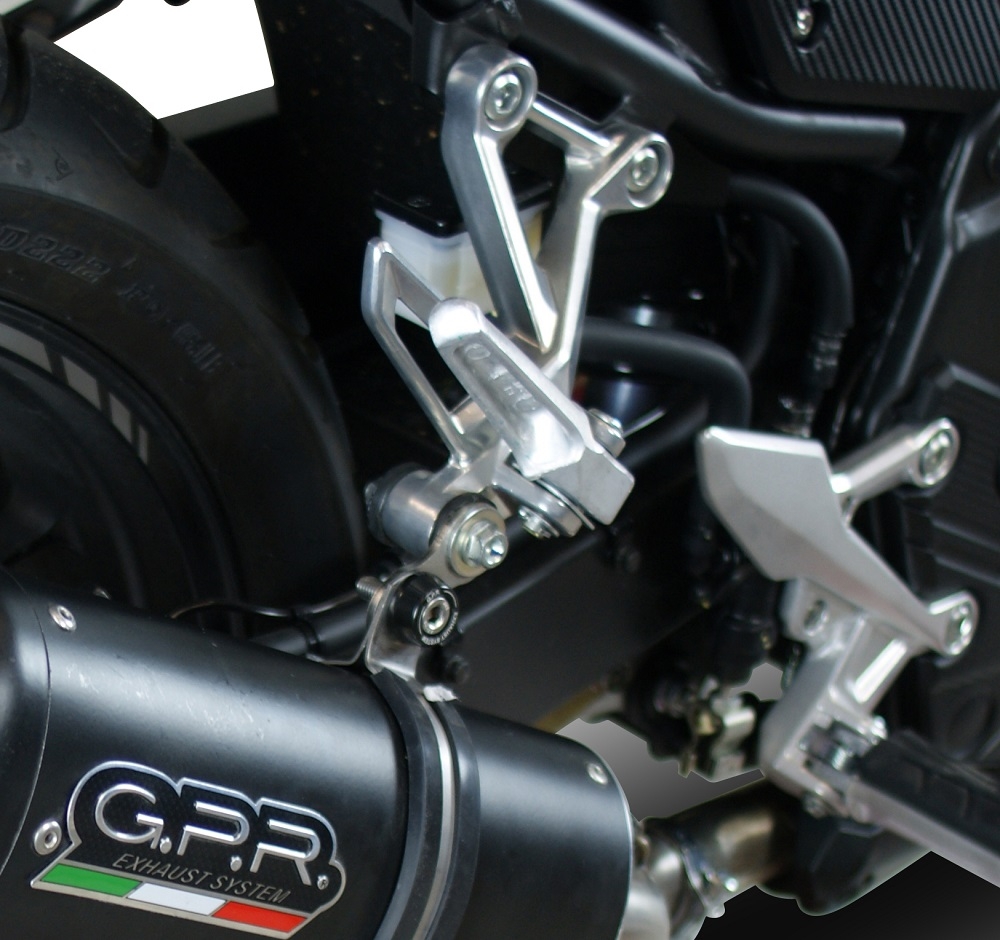 Scarico compatibile con Honda Cb 400 X 2019-2025, Albus Evo4, Scarico omologato, silenziatore con db killer estraibile e raccordo specifico