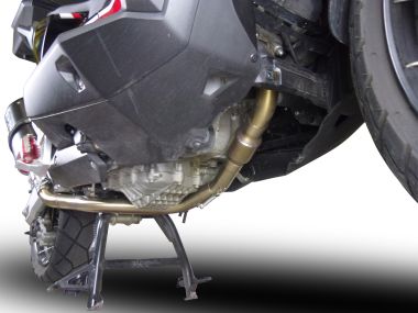Scarico compatibile con Honda X-Adv 750 2021-2024, Decatalizzatore, Collettore decatalizzore, applicazione racing