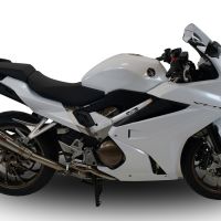 Scarico compatibile con Honda Vfr 800 F 2014-2016, Powercone Evo, Scarico omologato, silenziatore con db killer estraibile e raccordo specifico