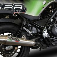 Scarico compatibile con Honda Cmx 500 Rebel 2017-2020, Ultracone, Scarico omologato, silenziatore con db killer estraibile e raccordo specifico