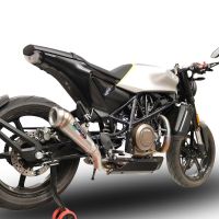 Scarico compatibile con Husqvarna Svartpilen 701 2018-2020, Powercone Evo, Scarico omologato, silenziatore con db killer estraibile e raccordo specifico