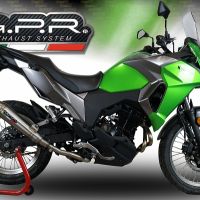 Scarico compatibile con Kawasaki Versys-X 300 2017-2021, Powercone Evo, Terminale di scarico omologato,fornito con db killer estraibile,catalizzatore e collettore