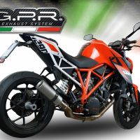 Exhaust compatible with Ktm Super Duke 1290 GT 2016-2021, M3 Inox , Homologated legal slip-on exhaust including removable db killer and link pipe 