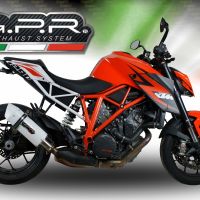 Exhaust compatible with Ktm Super Duke 1290 GT 2016-2021, Albus Evo4, Homologated legal slip-on exhaust including removable db killer and link pipe 