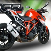 Exhaust compatible with Ktm Super Duke 1290 GT 2016-2021, Albus Evo4, Homologated legal slip-on exhaust including removable db killer and link pipe 