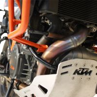 Exhaust compatible with Ktm LC 8 Super Adventure 1290 - S - R - T 2017-2020, Decatalizzatore, Decat pipe 
