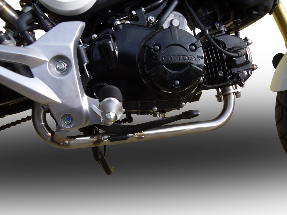 Scarico compatibile con Honda Msx - Grom 125 2013-2017, Satinox , Scarico completo omologato,fornito con db killer estraibile,catalizzatore e collettore