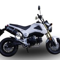 Exhaust compatible with Honda Msx - Grom 125 2018-2020, Furore Nero, Homologated legal full system exhaust, including removable db killer and catalyst 