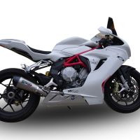Scarico compatibile con Mv Agusta F3 675 2017-2020, GP Evo4 Titanium, Terminale di scarico omologato,fornito con db killer estraibile,catalizzatore e collettore