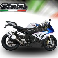 Scarico compatibile con Bmw S 1000 RR - M 2015-2016, Albus Ceramic, Scarico omologato, silenziatore con db killer estraibile e raccordo specifico