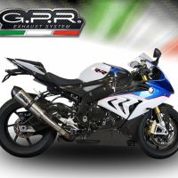 Scarico compatibile con Bmw S 1000 RR -M 2015-2016, Gpe Ann. titanium, Scarico omologato, silenziatore con db killer estraibile e raccordo specifico