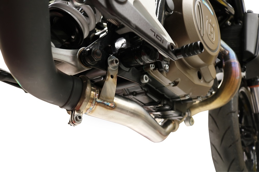 Scarico compatibile con Husqvarna Vitpilen 701 2018-2020, Decatalizzatore, Collettore decatalizzore, applicazione racing