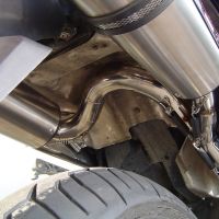 Exhaust system compatible with Honda Vfr 800 V-Tec 2002-2013, Albus Ceramic, Dual Homologated legal slip-on exhaust including removable db killers and link pipes 