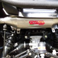 Scarico compatibile con Polaris Sportsman Xp 850 - Xp 850 Forest 2010-2014, Power Bomb, Scarico omologato, silenziatore con db killer estraibile e raccordo specifico