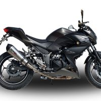 Scarico compatibile con Kawasaki Z 300 2014-2017, Gpe Ann. titanium, Terminale di scarico racing, con raccordo, senza omologazione