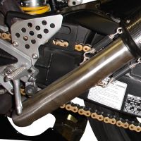 Exhaust system compatible with Honda Vtr 1000 Sp-2 RC51 2002-2006, Trioval, Dual Homologated legal slip-on exhaust including removable db killers and link pipes 